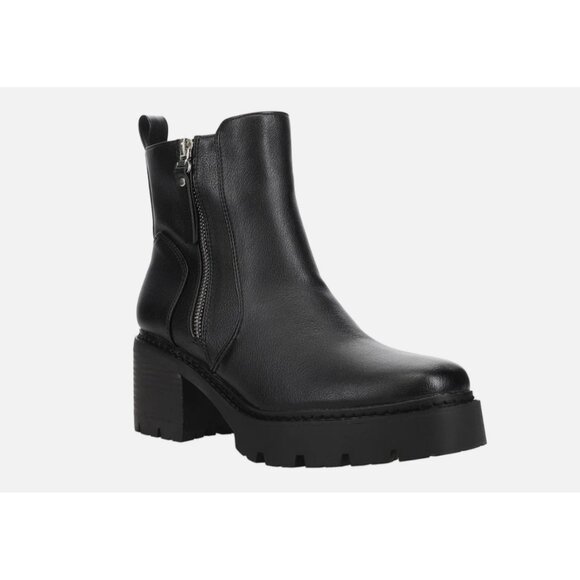 Corkys Up To No Good Round Toe Zippered Platform  Women's Black Casual Boots - Picture 2 of 6